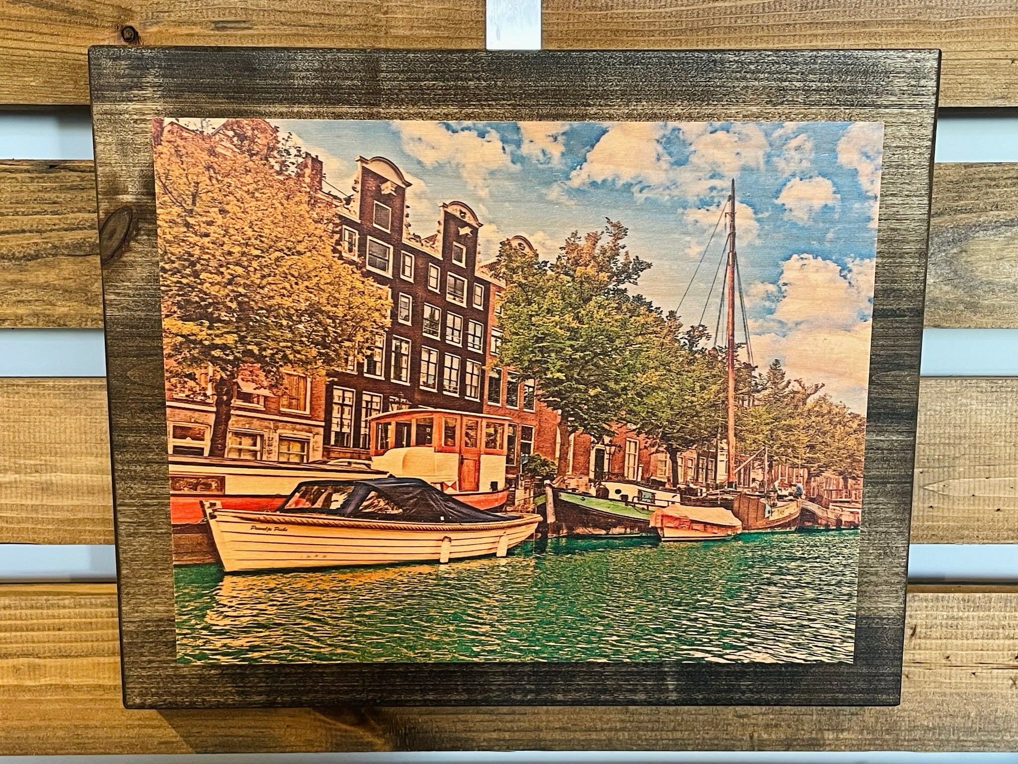 8x10 Double Mount Wall Art - Amsterdam Architecture