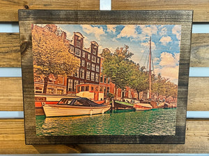 8x10 Double Mount Wall Art - Amsterdam Architecture