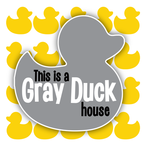 Minnesota Gray Duck 3"x3" mylar laminated refrigerator magnet.