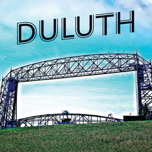 Minnesota Duluth Lift Bridge 3"x3" mylar laminated refrigerator magnet.