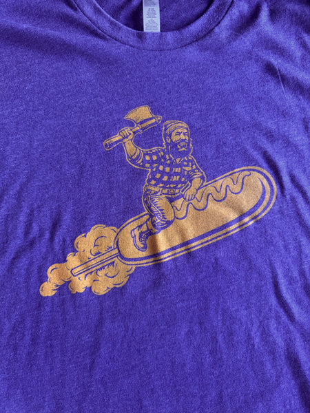 T-Shirt - Paul Bunyan Rides a Corn Dog