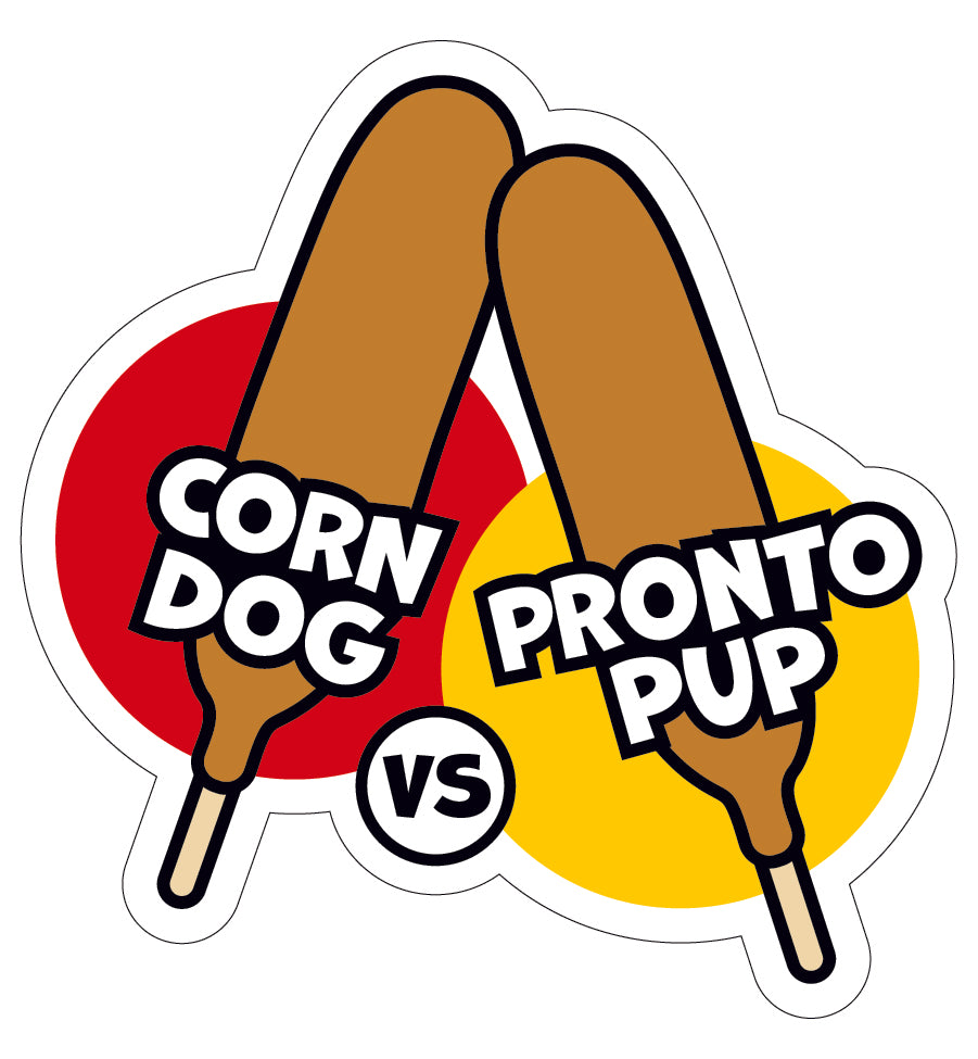 Sticker - State Fair Corn Dog vs. Pronto Pup