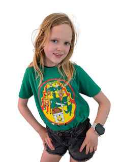 Kid's T-Shirt - State Fair Food/Giant Slide