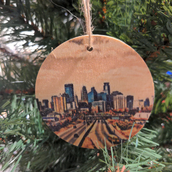 Wood Slice Ornament (24 different MN images)