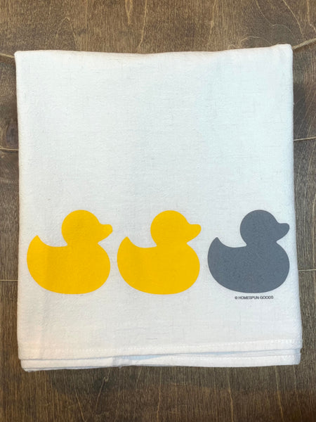 Flour Sack Towel - Duck Duck Grey Duck