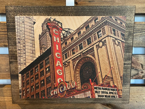 8x10 Double Mount Wall Art - Chicago Theatre