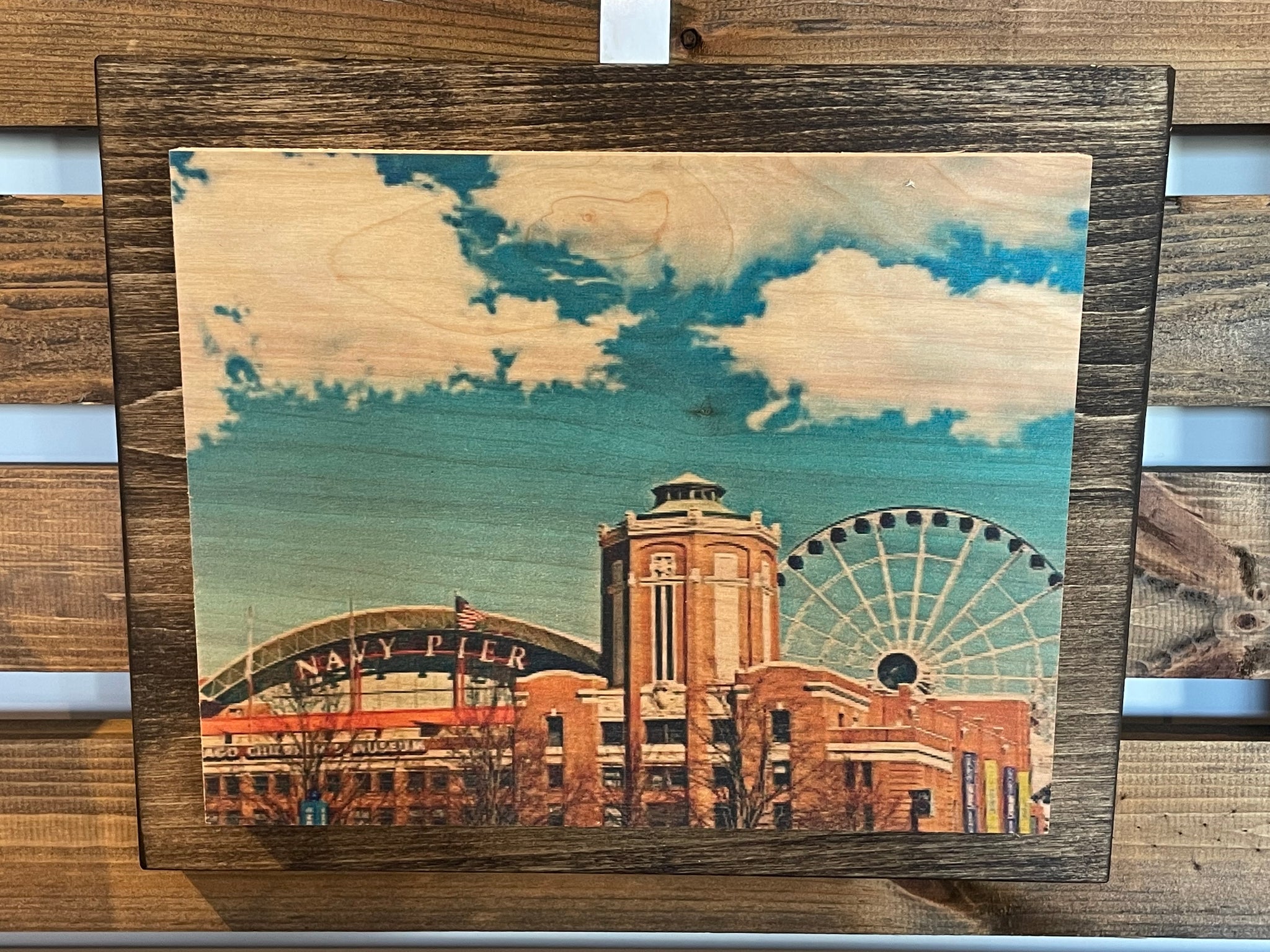 8x10 Double Mount Wall Art - Chicago Navy Pier