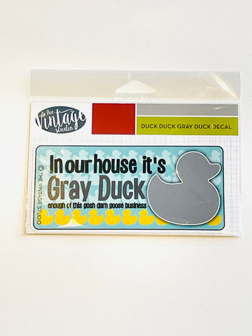 Decal - Sassy Gray Duck