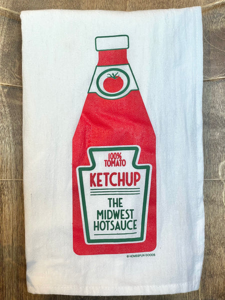 Flour Sack Towel - Ketchup Midwest Hotsauce