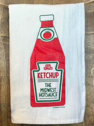 Flour Sack Towel - Ketchup Midwest Hot Sauce