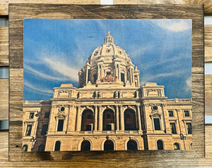 8x10 Double Mount Wall Art - State Capital