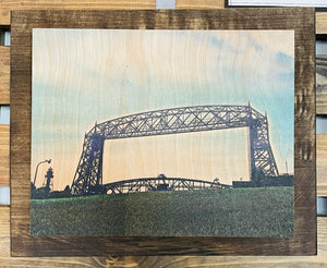 8x10 Double Mount Wall Art - Duluth Lift Bridge