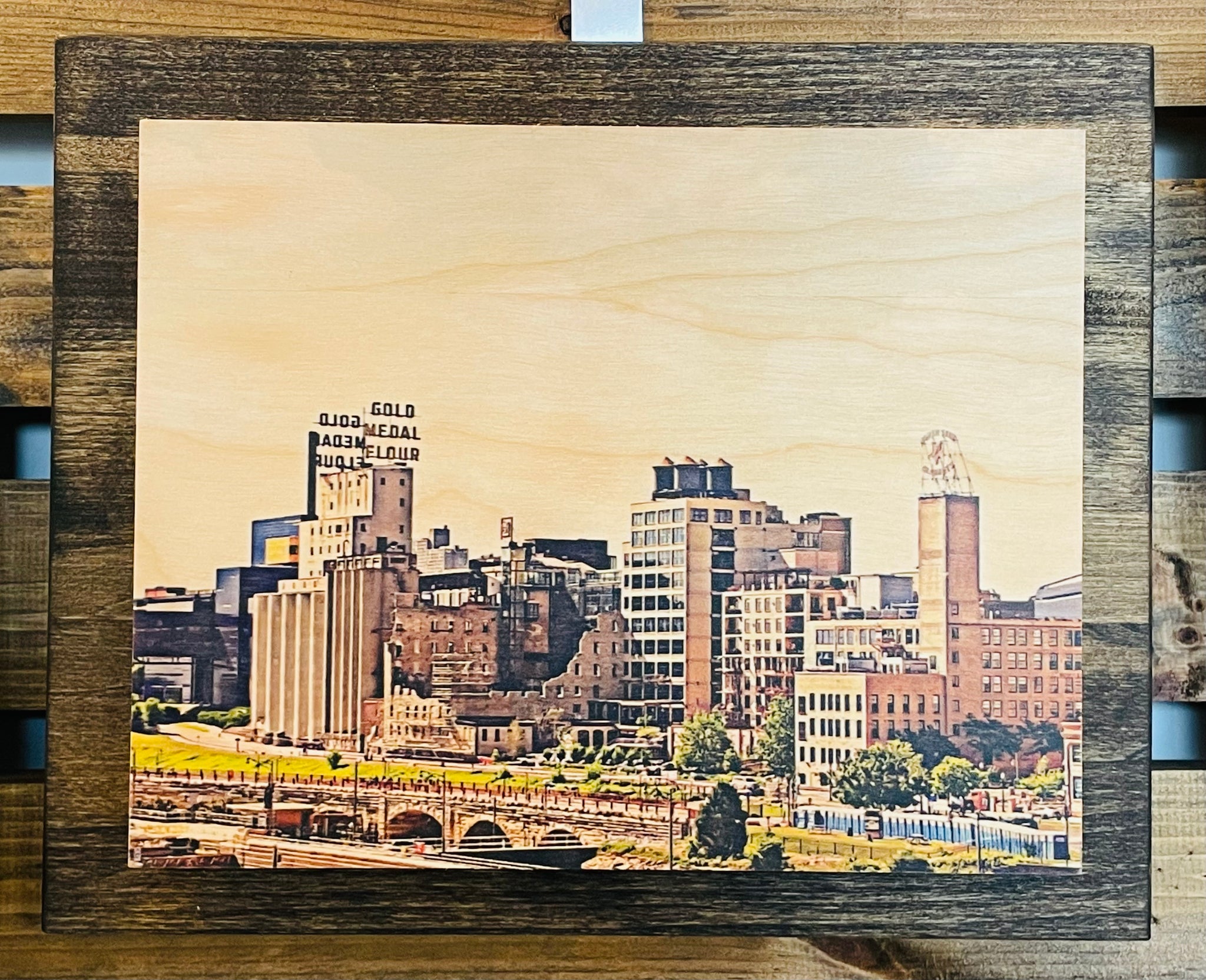 8x10 Double Mount Wall Art - Mill City