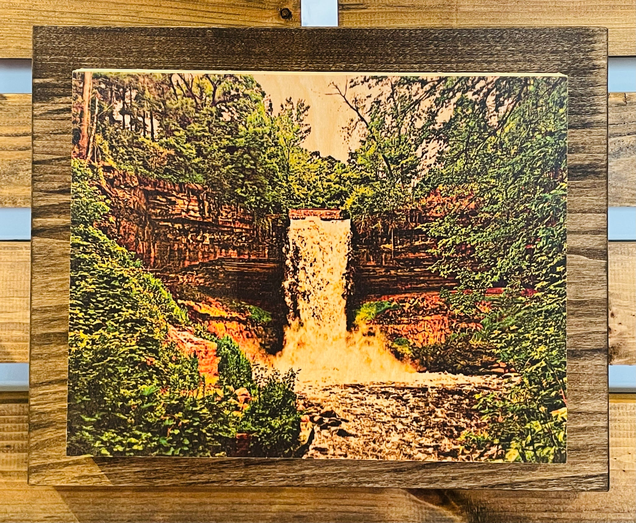 8x10 Double Mount Wall Art - Minnehaha Falls