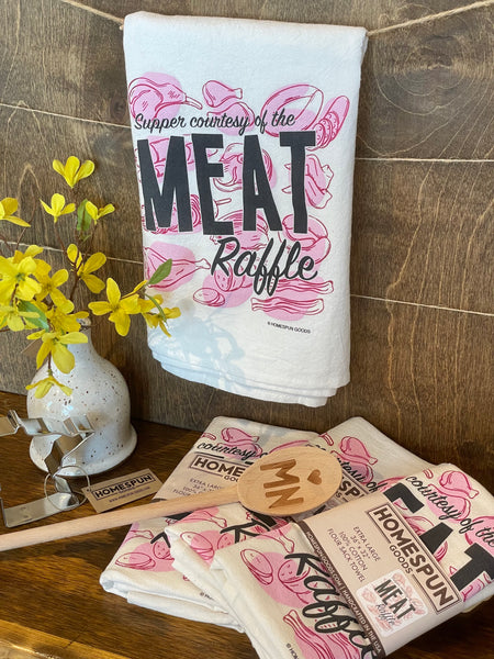 Flour Sack Towel - Meat Raffle