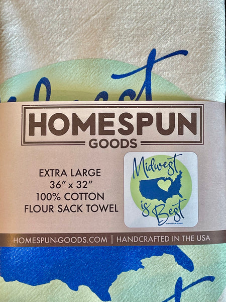 Flour Sack Towel - Midwest Is Best